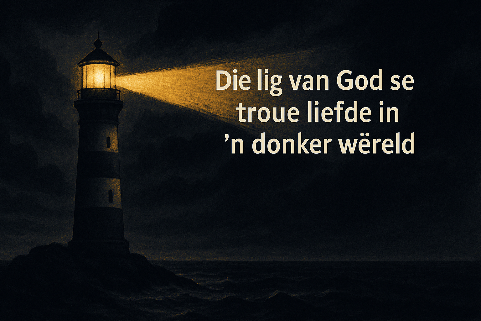 Die lig van God se troue liefde in ’n donker wêreld