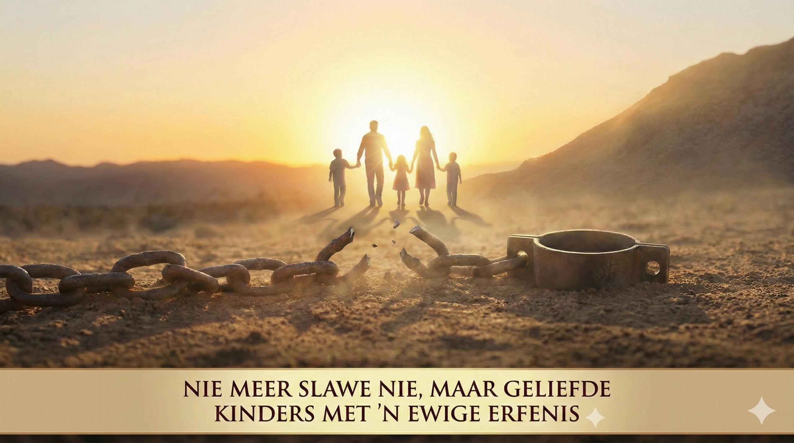 Nie meer slawe nie, maar geliefde kinders met ’n ewige erfenis