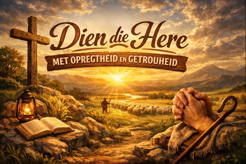 Dien die Here met opregtheid en getrouheid